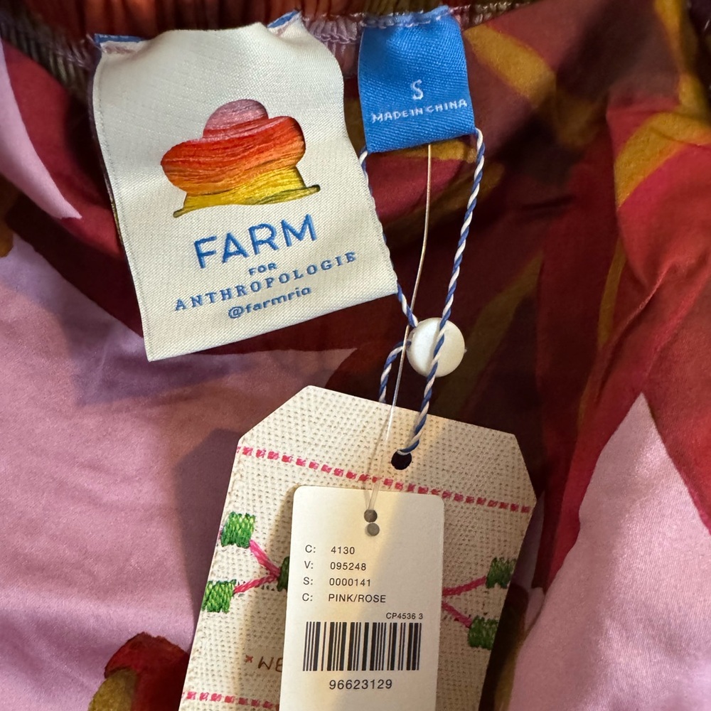 Farm Rio Puff Sleeve Mini Dress - Floral - Women’s Size Small - New With Tags - Picture 5 of 10